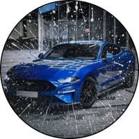 Opłatek na tort Mustang Ford Auto Samochód Logo Fura