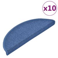 Nakładki na schody, 10 szt., 65x28 cm, niebieskie