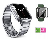 PASEK BRANSOLETA DO APPLE WATCH 7 8 45MM + SZKŁO