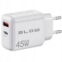 SZYBKA ŁADOWARKA SIECIOWA KOSTKA GNIAZDO USB USB-C PD QC 3.0 45W GAN