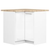 SZAFKA KUCHENNA OLIWIA S 90/90cm + BLAT BIAŁA / BIAŁY POŁYSK