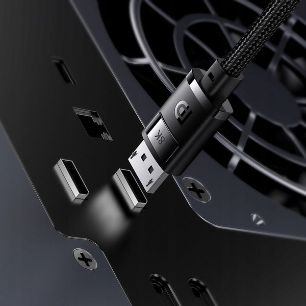 BASEUS KABEL DisplayPort 8K 60Hz HD PRZEWÓD AUDIO WIDEO PRZYŁĄCZE DP 2m zdjęcie 7