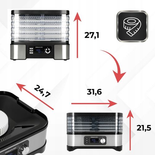 Suszarka do Grzybów Owoców Warzyw Spożywcza Termoobieg SMART 6 Sit na Arena.pl