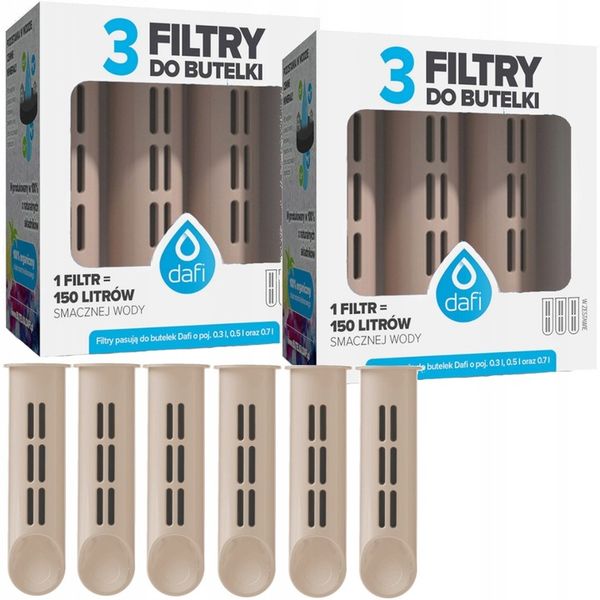 Wkład Filtr do butelki DAFI Soft Solid Cappucino 6 szt zdjęcie 1