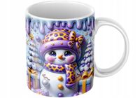 Świąteczny Kubek 3D Bałwanek - Idealny Na Prezent - NOWOŚĆ - HIT Bałwanek