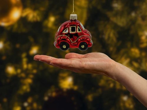 Bombka choinkowa szklana: Auto Garbus: czerwony na Arena.pl