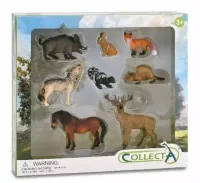 Zestaw leśne zwierzęta 8 el.