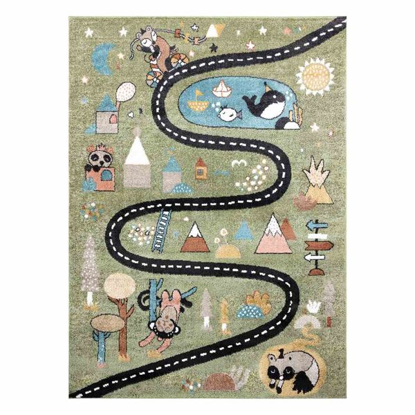 RUG/LU/BEO/ROUTE/GREEN/120x170 zdjęcie 1