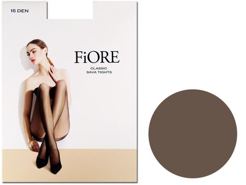 Gładkie rajstopy damskie Sava 15 den Fiore Mocca 4 na Arena.pl