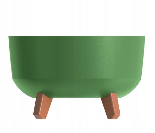 Doniczka na nóżkach GRACIA LOW DGRL400L | Ziemisty zielony na Arena.pl
