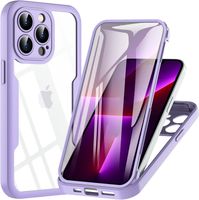 Etui Hensinple iPhone 13 Pro 6.1" 360 z folią i przezroczystym tyłem