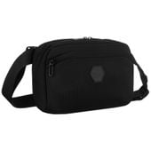 sportowa saszetka w czarnym kolorze zamykana suwakiem