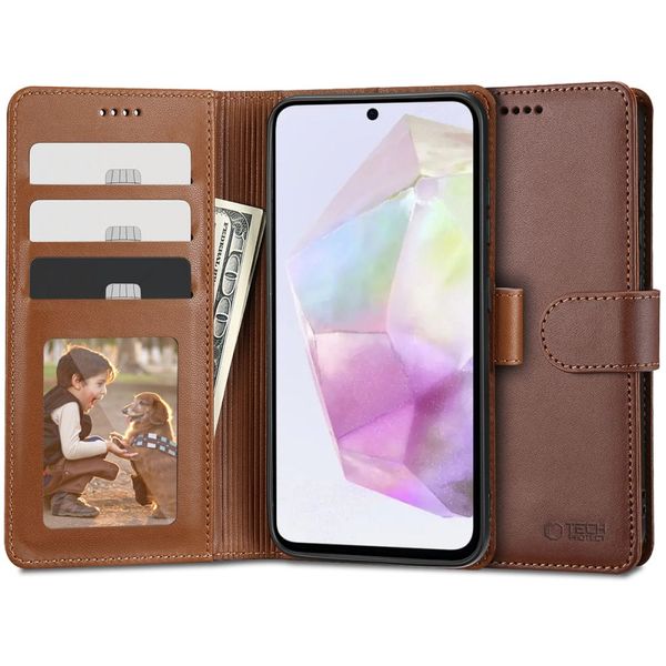 TECH-PROTECT WALLET GALAXY A35 5G BROWN zdjęcie 1