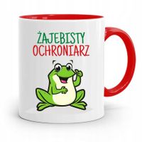 Dla Ochroniarza Stróża Kubek Czerwony Na Prezent Z Nadrukiem Ze Zdjęciem