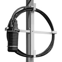 Stelaż zapasu kabla max 10” organizer kabla stal ocynkowana Qoltec