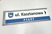 Tablica dwustronna NAZWA ULICY drogowskaz adres Kierunkowa DIBOND stelaż