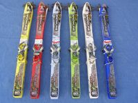 Narty+kijki dla dzieci 90 cm różne kol produkt PL