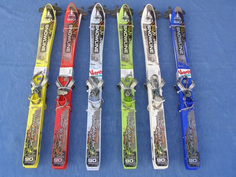 Narty+kijki dla dzieci 90 cm różne kol produkt PL zdjęcie 1