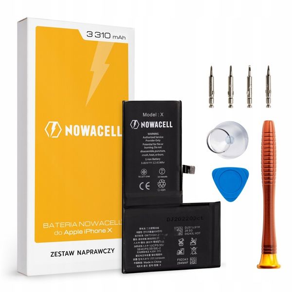 Bateria NOWACELL do iPhone X - pojemność 3500mAh zdjęcie 1