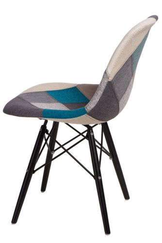 Krzesło p016w patchwork nieb-szary/black na Arena.pl