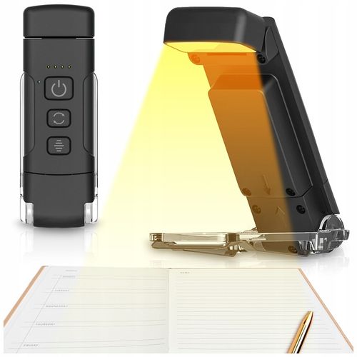 LAMPKA DO CZYTANIA KSIĄŻEK Z KLIPSEM LED USB NOCNA 9 LED + 5 MOCY + 3 na Arena.pl