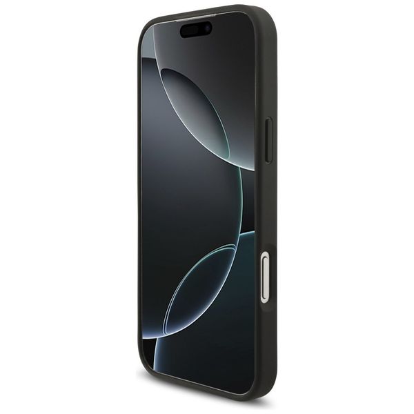 Etui AMG Leather Debossed Lines Logo do iPhone 17 Pro Max czarny zdjęcie 5