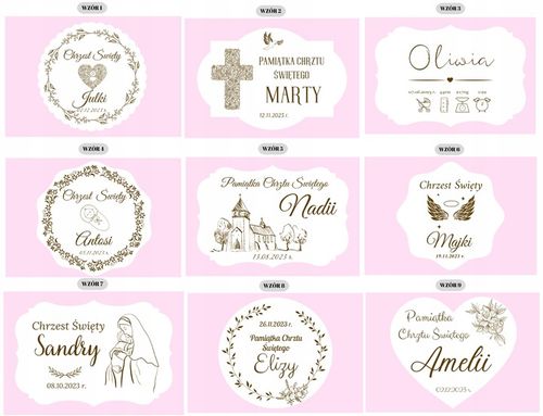 Pamiątka Chrztu Świętego Prezent na Chrzest Święty GOTOWE PUDEŁKO Różowe na Arena.pl