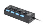 KOM0940 HUB USB 3.0 4 portowy QUER PRO