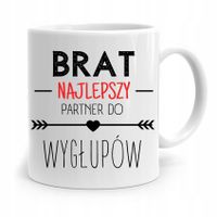 Kubek Prezent Dla Brata Partner Do Wygłupów Z Nadrukiem Ze Zdjęciem