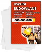Ulotki A4 reklamowe firmowe 5000 szt różne wzory USŁUGI BUDOWLANE