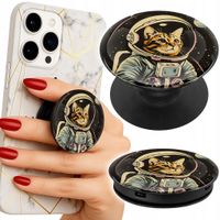 Uchwyt do telefonu Popsocket na palce/stojak KOCI ASTRONAUTA KOT KOSMOS