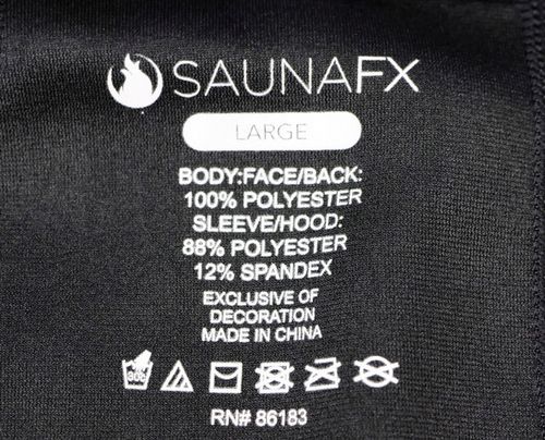 Kurtka z kapturem męska neopren Jogging Sauna Odblask FITNESS SAUNATEK r. L na Arena.pl