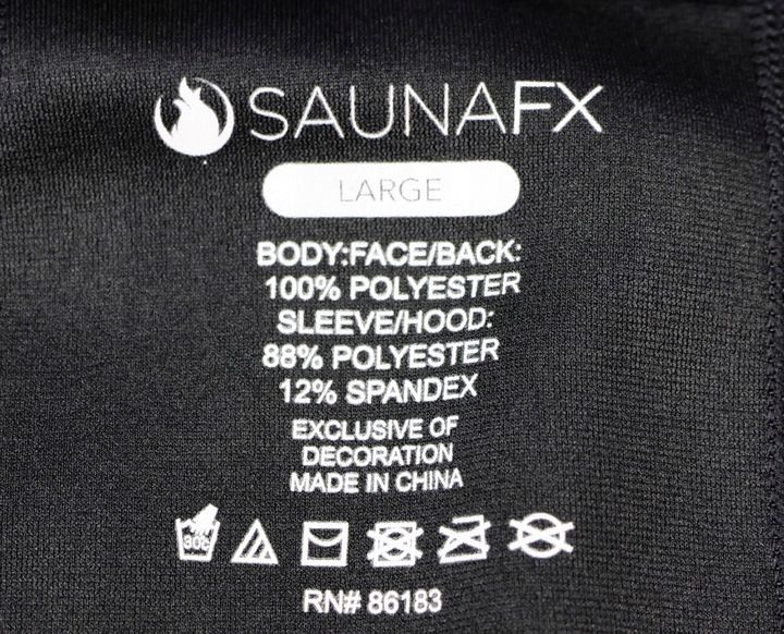 Kurtka z kapturem męska neopren Jogging Sauna Odblask FITNESS SAUNATEK r. L zdjęcie 13