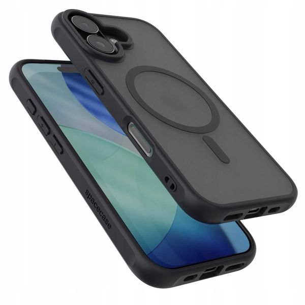 Spacecase Hybrid Mag Iphone 17 Black zdjęcie 2