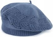 Elegancki beret damski Flossy Tones - ciepły i miły w dotyku Niebieski