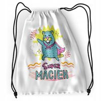 Plecak Sportowy Szkolny Dla Maćka Syna Dziecka Z Nadrukiem Ze Zdjęciem