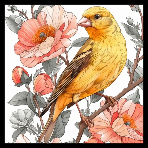 Plakat 30x30cm Wiosenny Śpiewaczek na Arena.pl