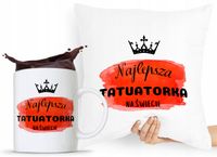 Zestaw Poduszka + Kubek Dla Tatuażysty Prezent Z Nadrukiem Ze Zdjęciem