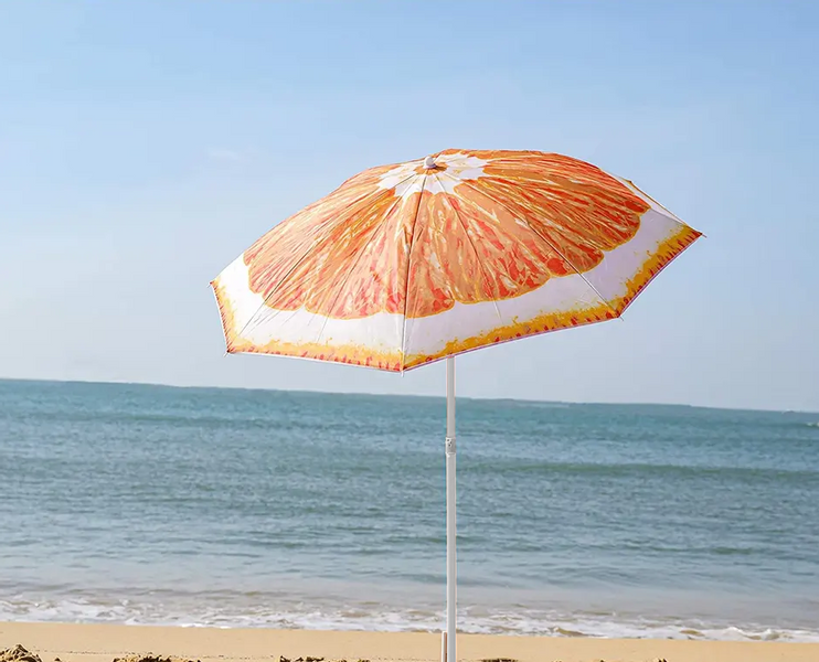 Parasol plażowy pomarańcza zdjęcie 3