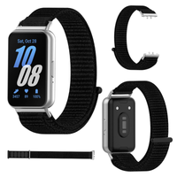 Pasek do Samsung Galaxy Watch Fit 3 nylon opaska zegarek trwały czarny