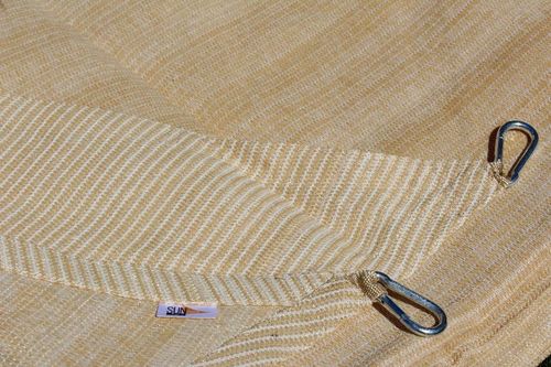 ŻAGIEL PRZECIWSŁONECZNY OGRODOWY TARASOWY BARDZO MOCNY HDPE PIASKOWY 4X4 na Arena.pl