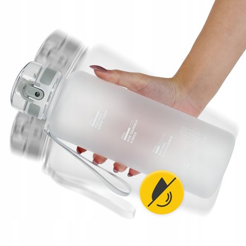 BUTELKA NA WODĘ BIDON SPORTOWY MOTYWACYJNY Z MIARKĄ USTNIKIEM TRITAN 1L na Arena.pl