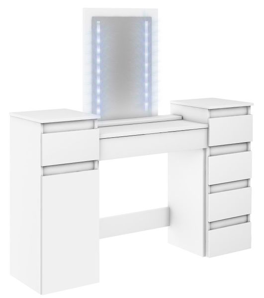 TOALETKA MEGAN 2 BIAŁA lustro LED zdjęcie 2