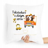 Poduszka Prezent Dla Taksówkarza Kto Jeździ Taxi Z Nadrukiem Ze Zdjęciem
