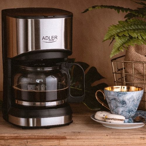 Ekspres do kawy przelewowy 0,7L Blokada kapania ADLER AD 4407 czarny na Arena.pl