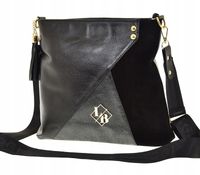 Laura Biaggi – modna torebka czarno-grafitowa M219