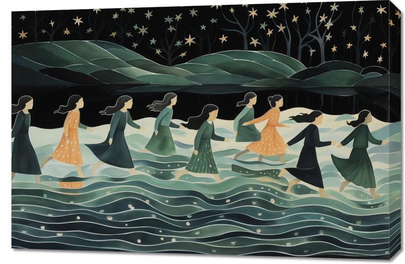 Obraz 90x60cm Nocna Procesja zdjęcie 1