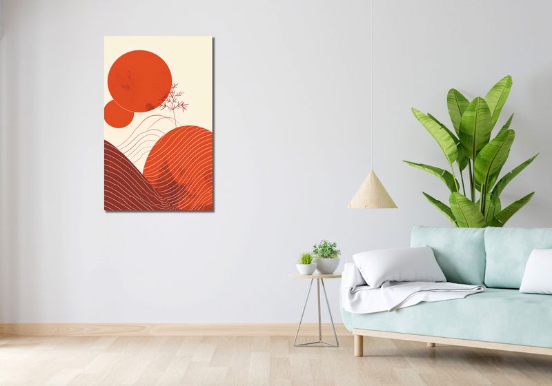 Obraz 60x100cm Ciepło Czerwieni zdjęcie 2