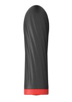 Stymulator-Rechargeable Silicone Touch Vibrator USB 10 Functions - Black