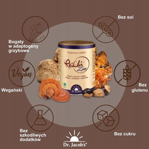 KAWA ReiChi Zen adaptogeny grzybowe Dr. Jacobs 150g na Arena.pl